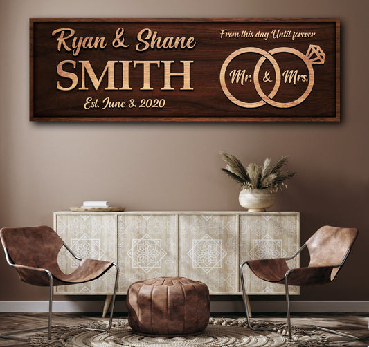 From This Day Until Forever Sign Style 2 - Image by Tailored Canvases