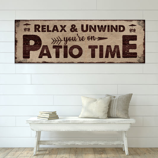 Patio Time Sign - Image by Tailored Canvases