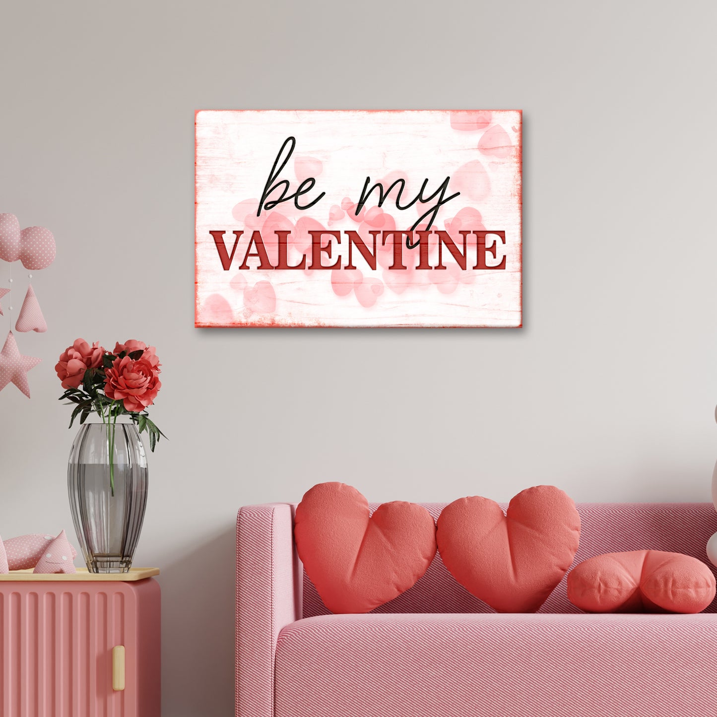 Be My Valentine Sign - Image by Tailored Canvases