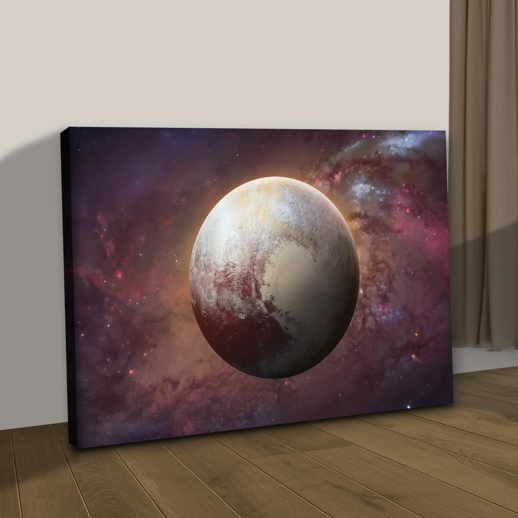 Planet Pluto Solar System Canvas Wall Art by Tailored Canvases