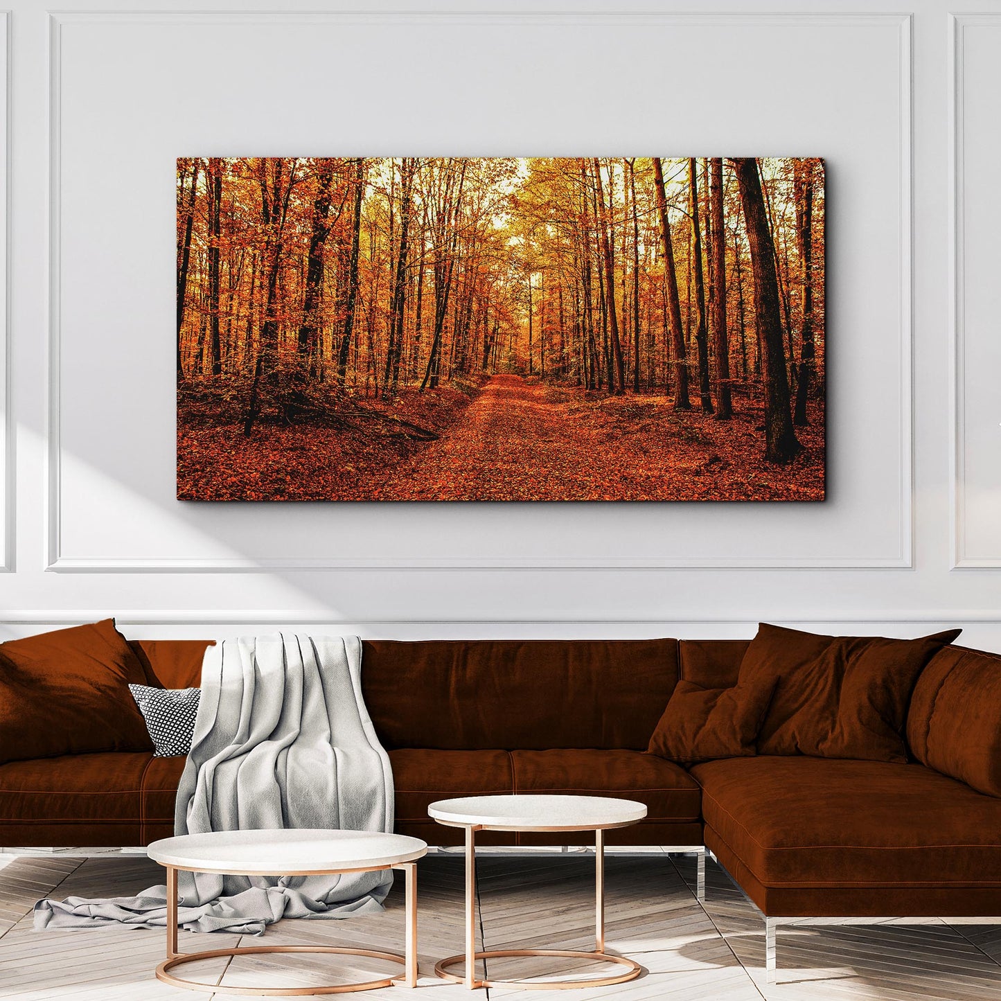 Autumn Tree Forest Canvas Wall Art Style 2 - Image by Tailored Canvases