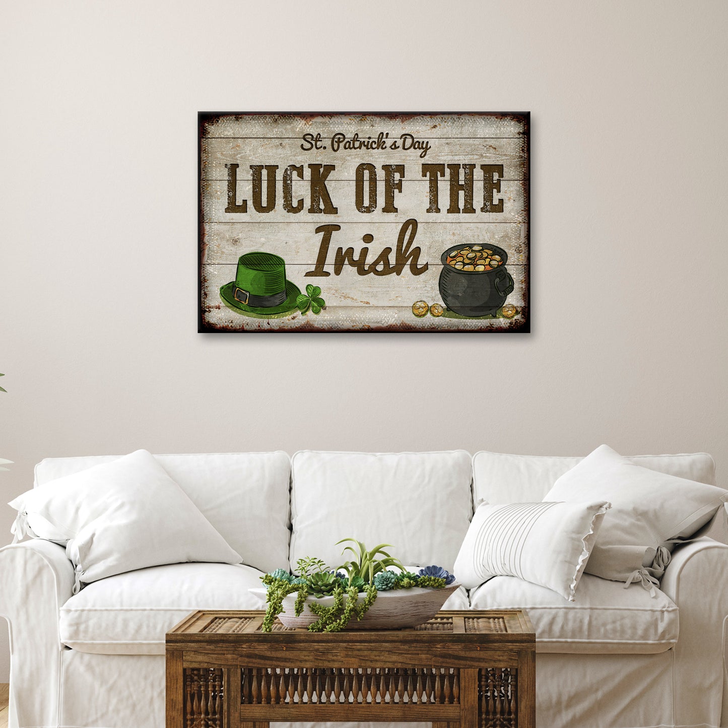 Luck Of The Irish Sign - Image by Tailored Canvases