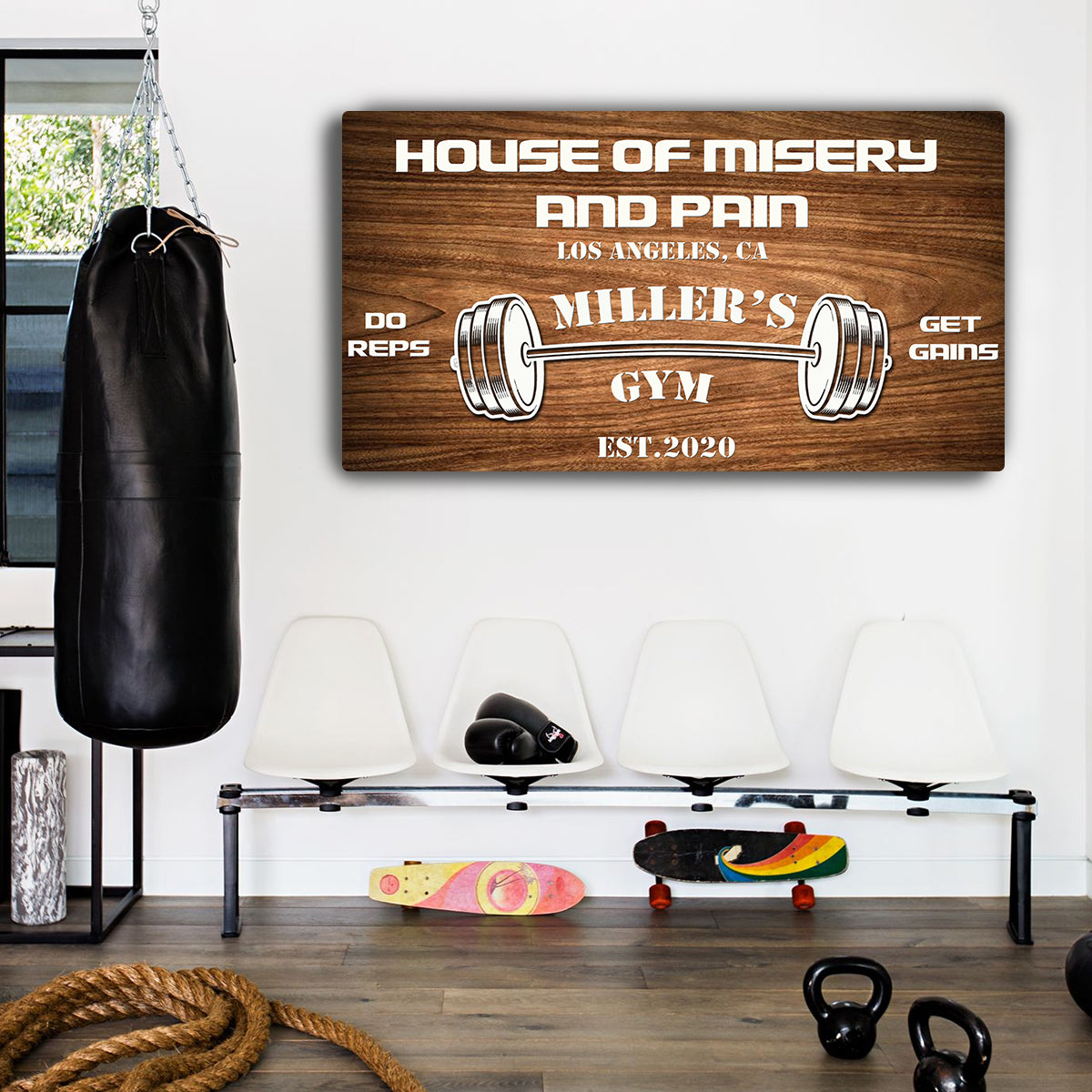Gym Sign IV Style 4 - Image by Tailored Canvases