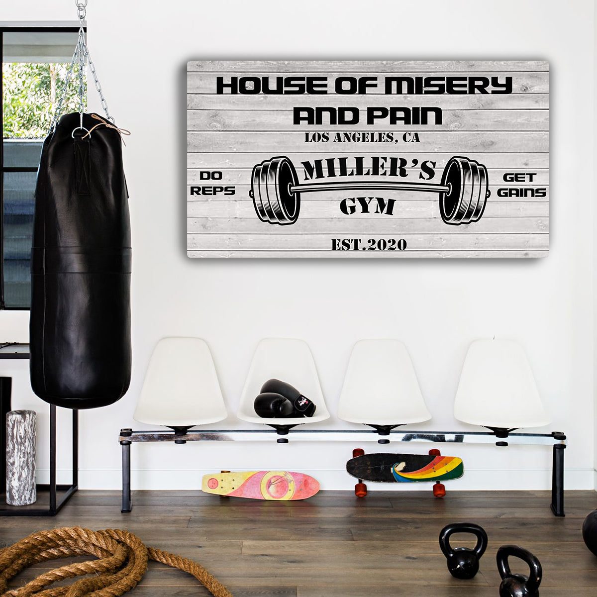 Gym Sign IV Style 5 - Image by Tailored Canvases