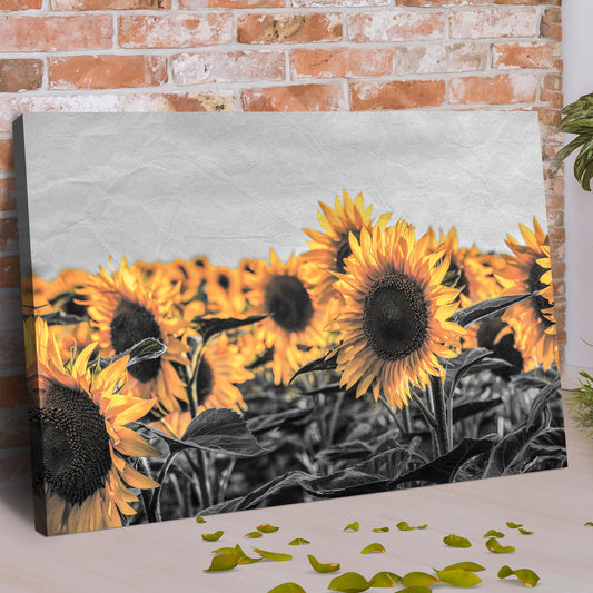 Rustic Pop Sunflower Canvas Wall Art - Image by Tailored Canvases