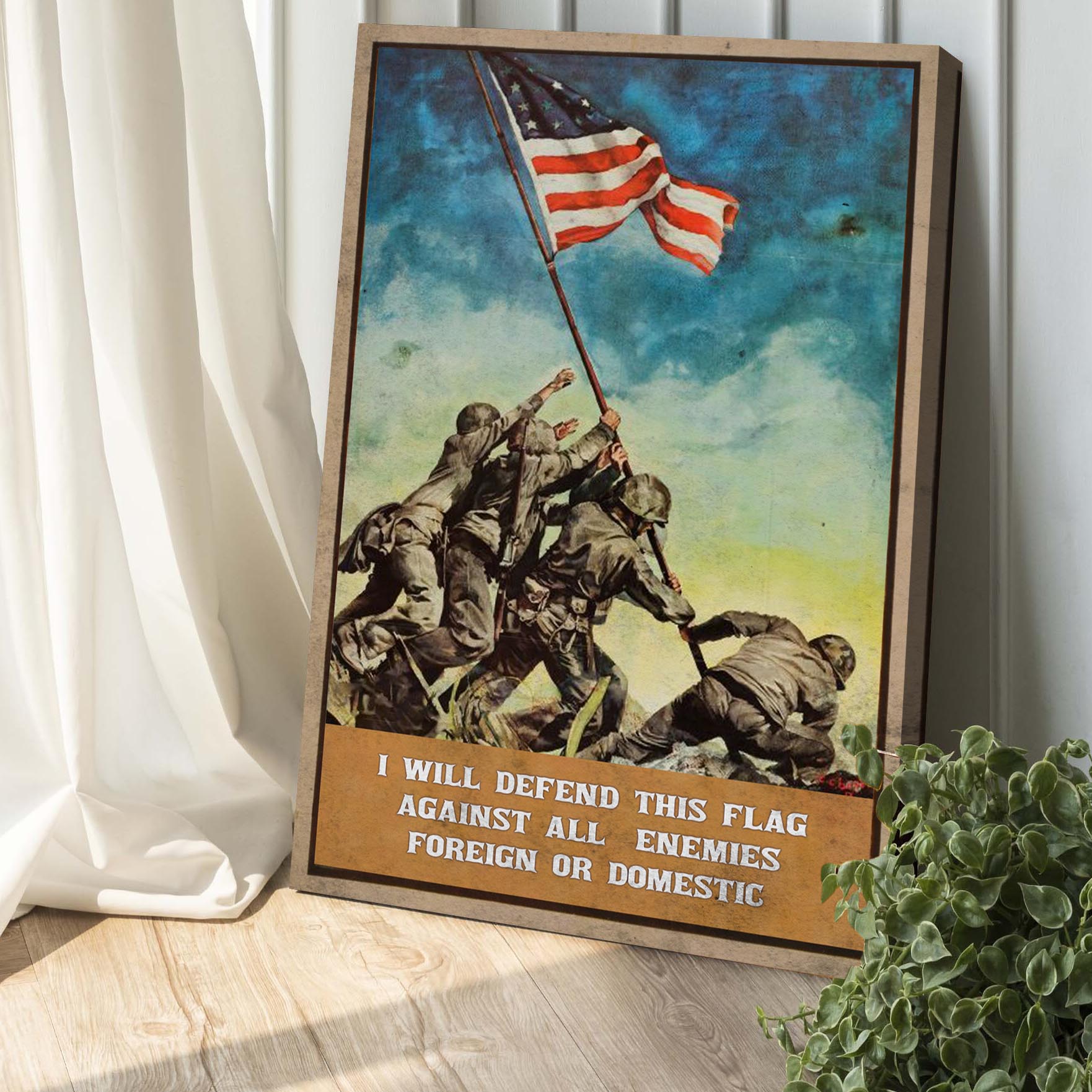 Defend This Flag Sign II Style 2 - Image by Tailored Canvases