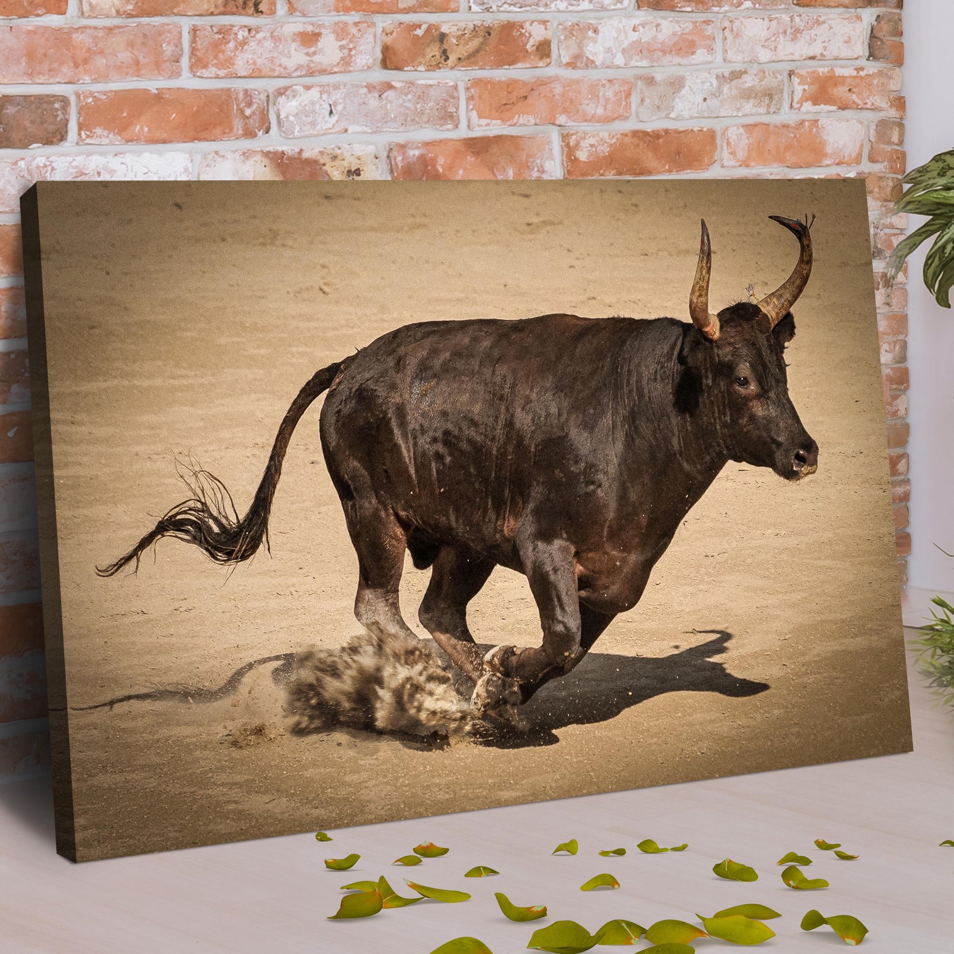 Charging Bull Canvas Wall Art Style 2 - Image by Tailored Canvases