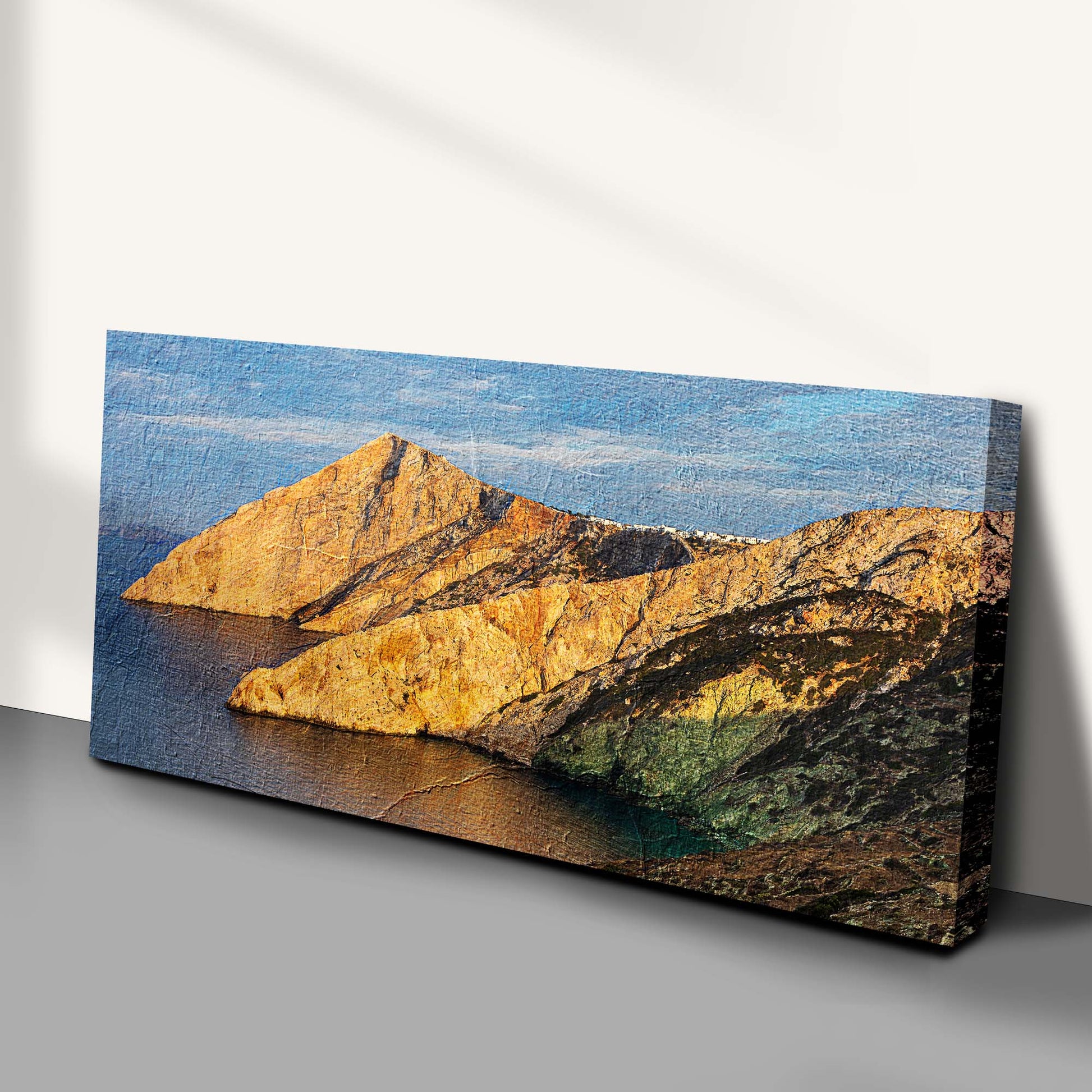 Summer Ocean Cliff Canvas Wall Art Style 1 - Image by Tailored Canvases