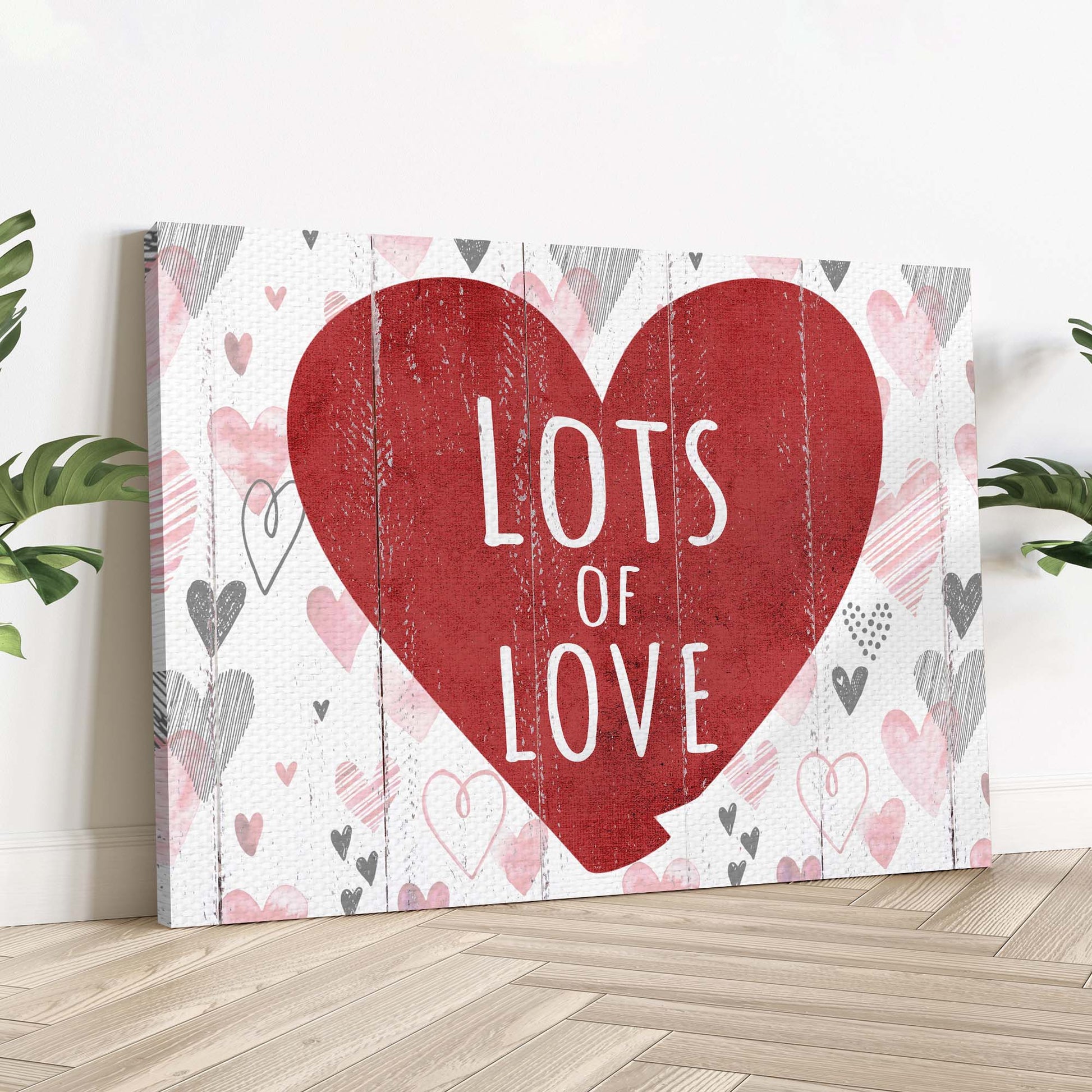 Valentine Lots Of Love Sign Style 2 - Image by Tailored Canvases