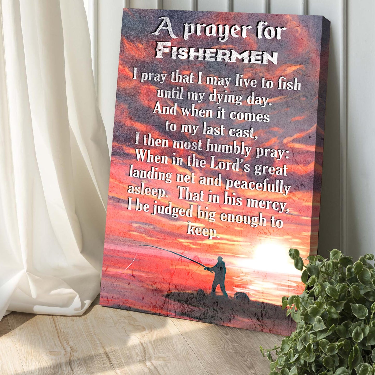 Prayer For Fishermen Sign