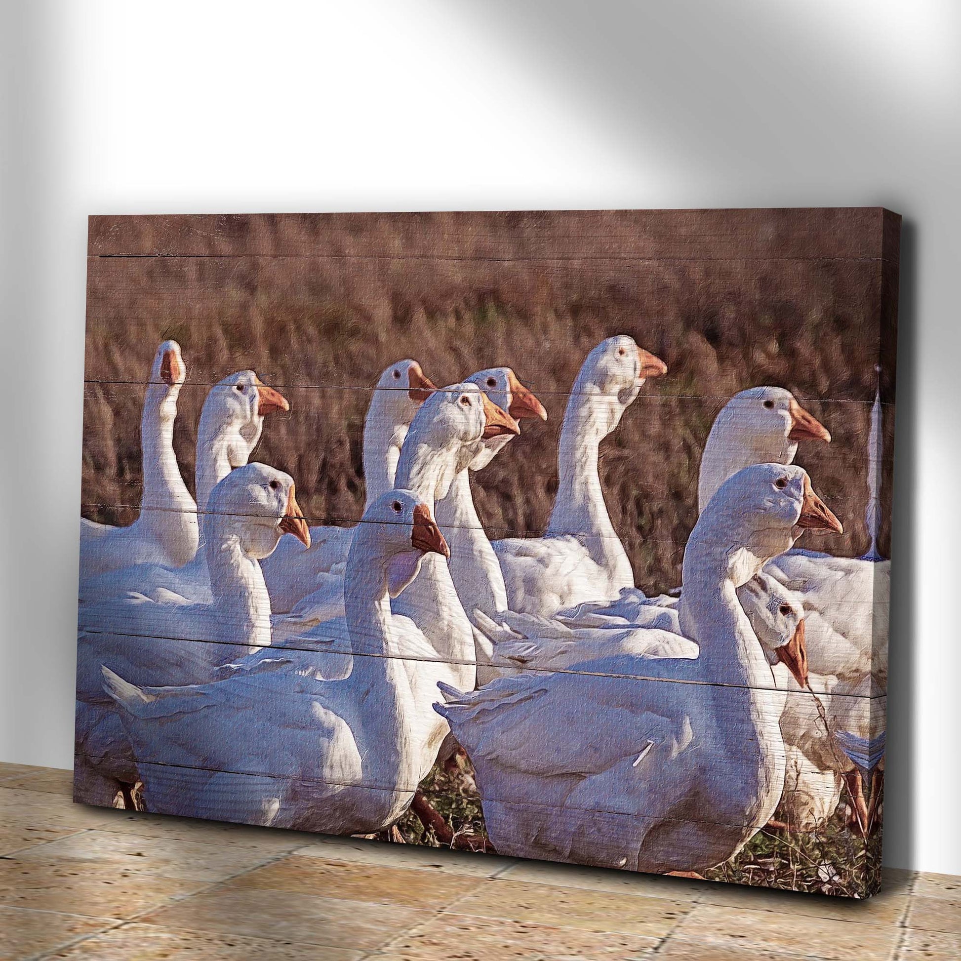 Marching Geese Canvas Wall Art Style 1 - Image by Tailored Canvases