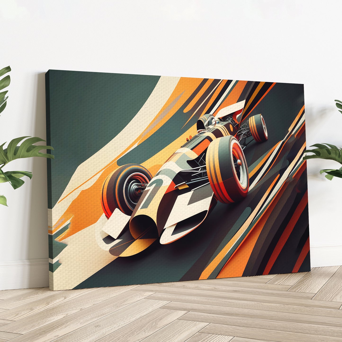 Race Track Speedway Motor Sport Canvas Wall Art Style 2 - Image by Tailored Canvases