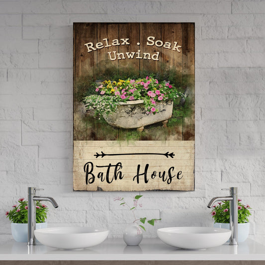 Relax Soak Unwind Sign VII - Image by Tailored Canvases