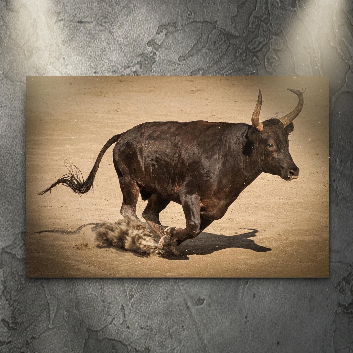 Charging Bull Canvas Wall Art Style 1 - Image by Tailored Canvases