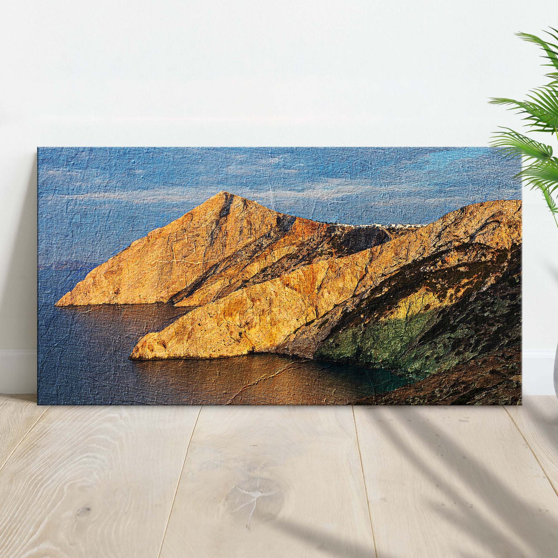 Summer Ocean Cliff Canvas Wall Art - Image by Tailored Canvases