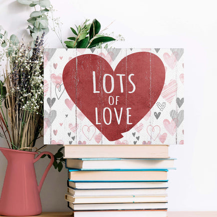 Valentine Lots Of Love Sign - Image by Tailored Canvases