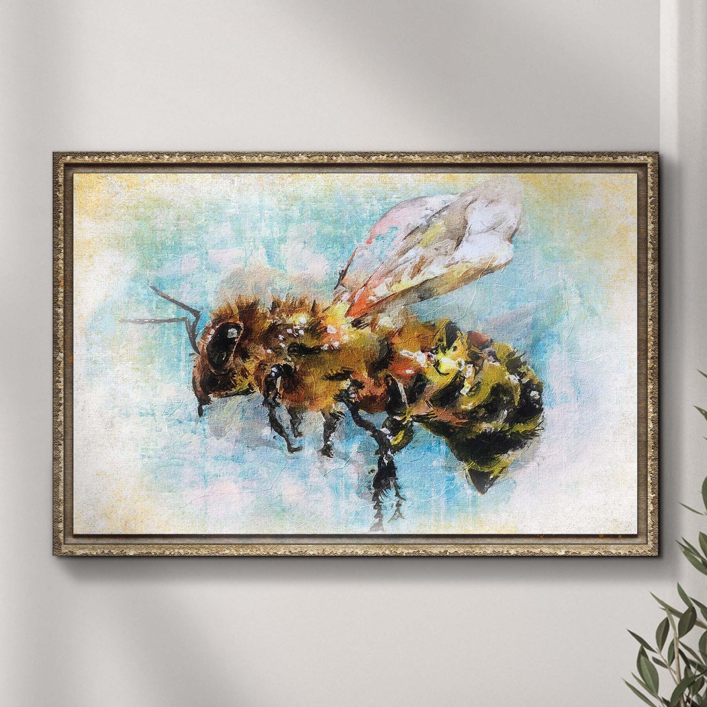 Abstract Bee Painting Canvas Wall Art - Image by Tailored Canvases