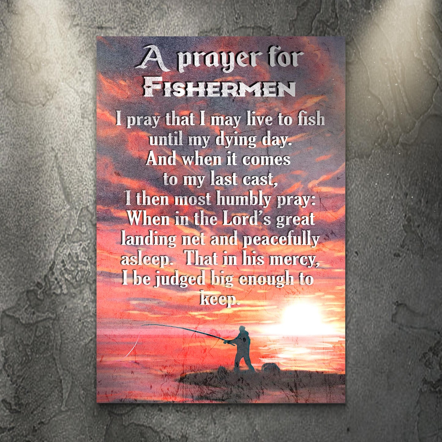 Prayer For Fishermen Sign