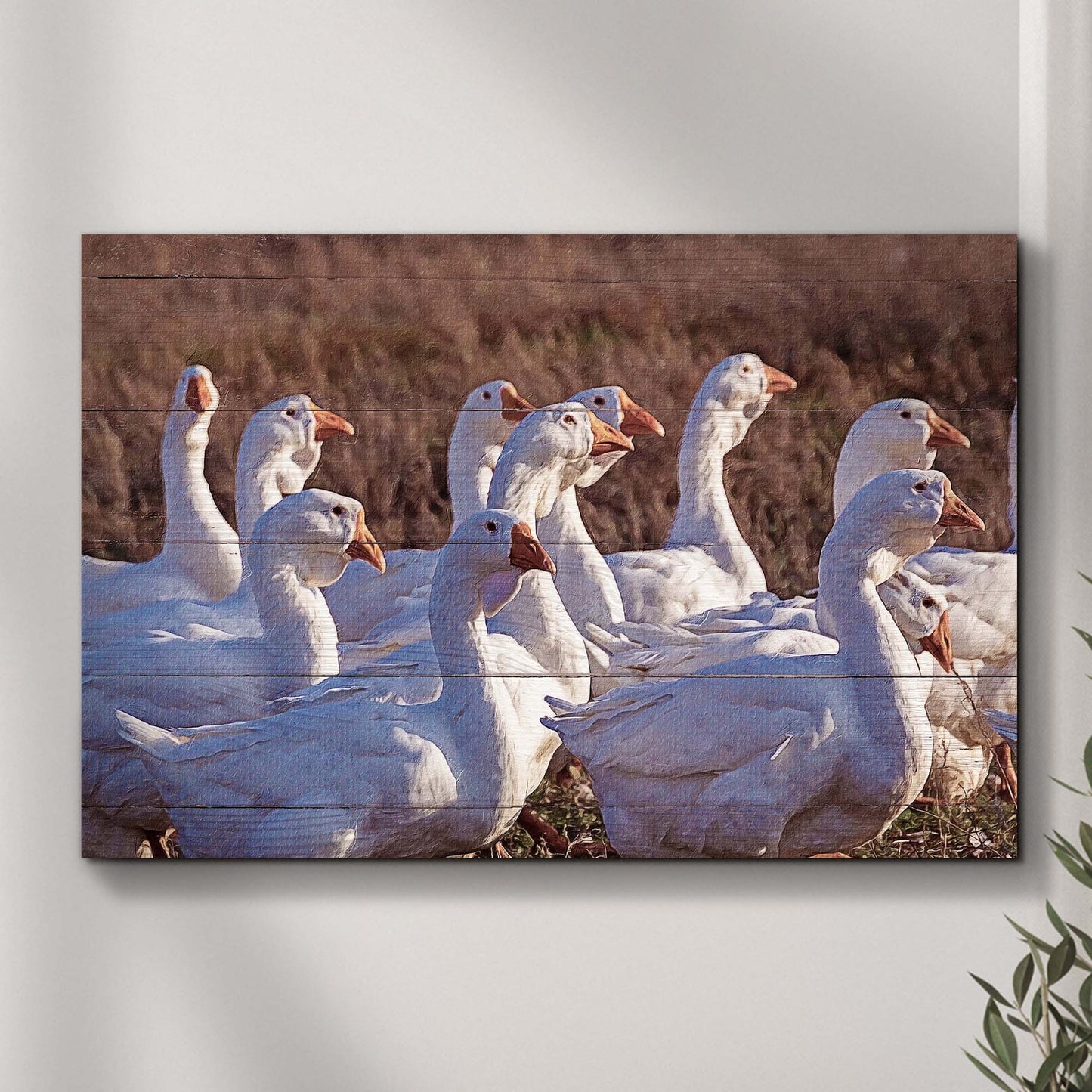 Marching Geese Canvas Wall Art - Image by Tailored Canvases