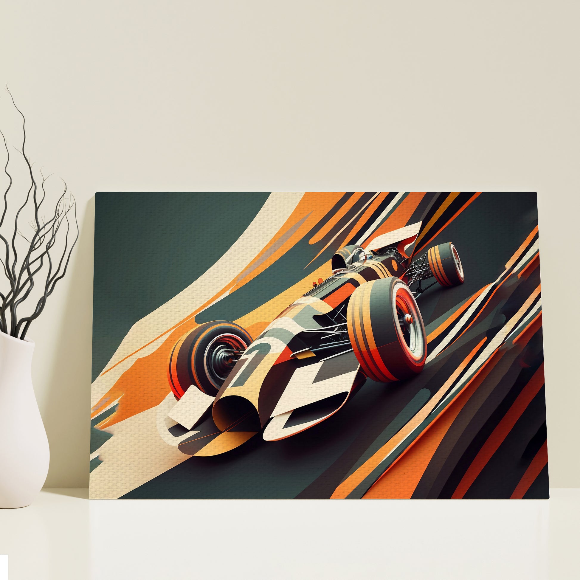 Race Track Speedway Motor Sport Canvas Wall Art Style 1 - Image by Tailored Canvases