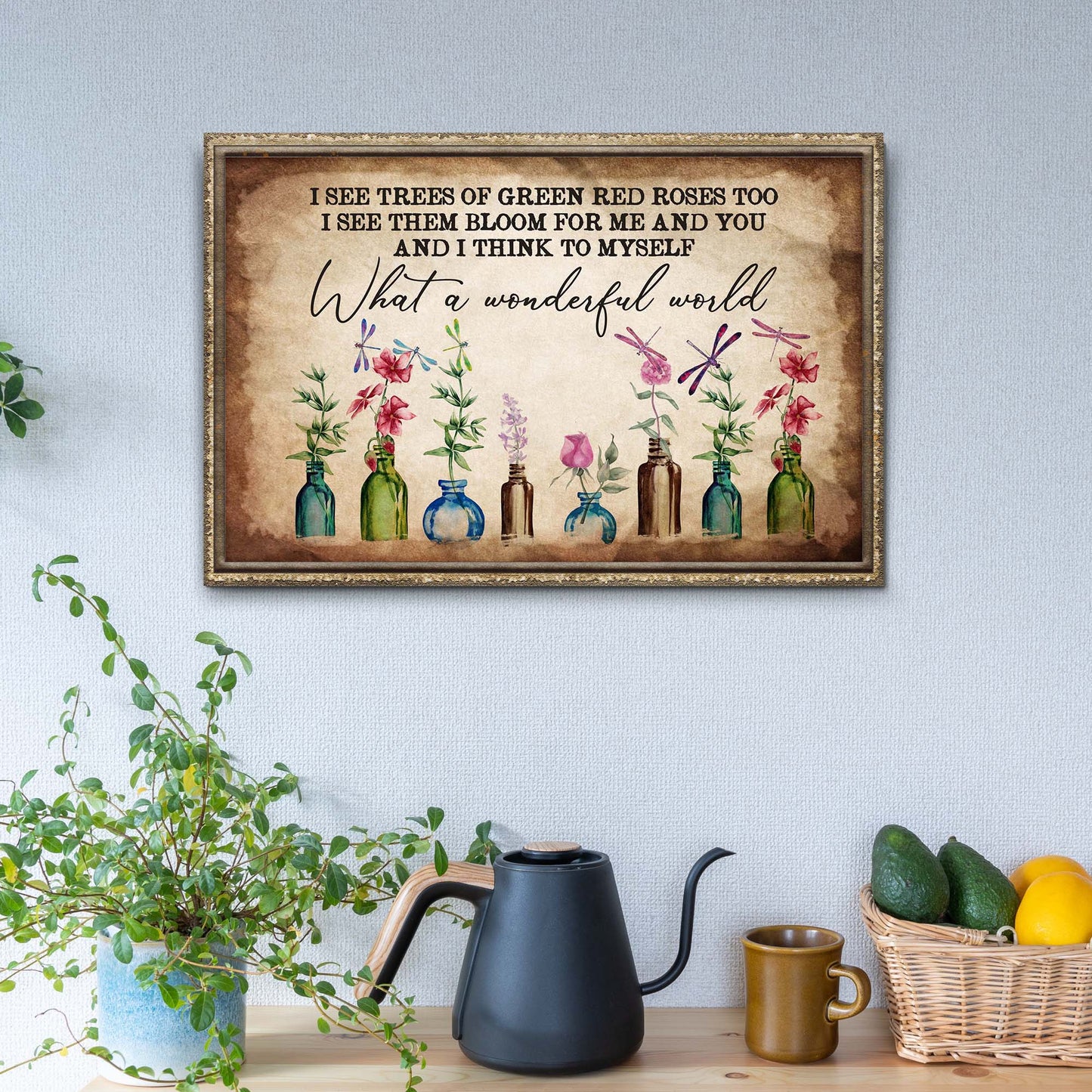 What A Wonderful World Sign X - Image by Tailored Canvases