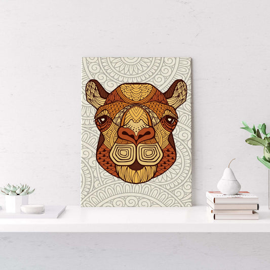 Zentangle Camel Head Canvas Wall Art - Image by Tailored Canvases
