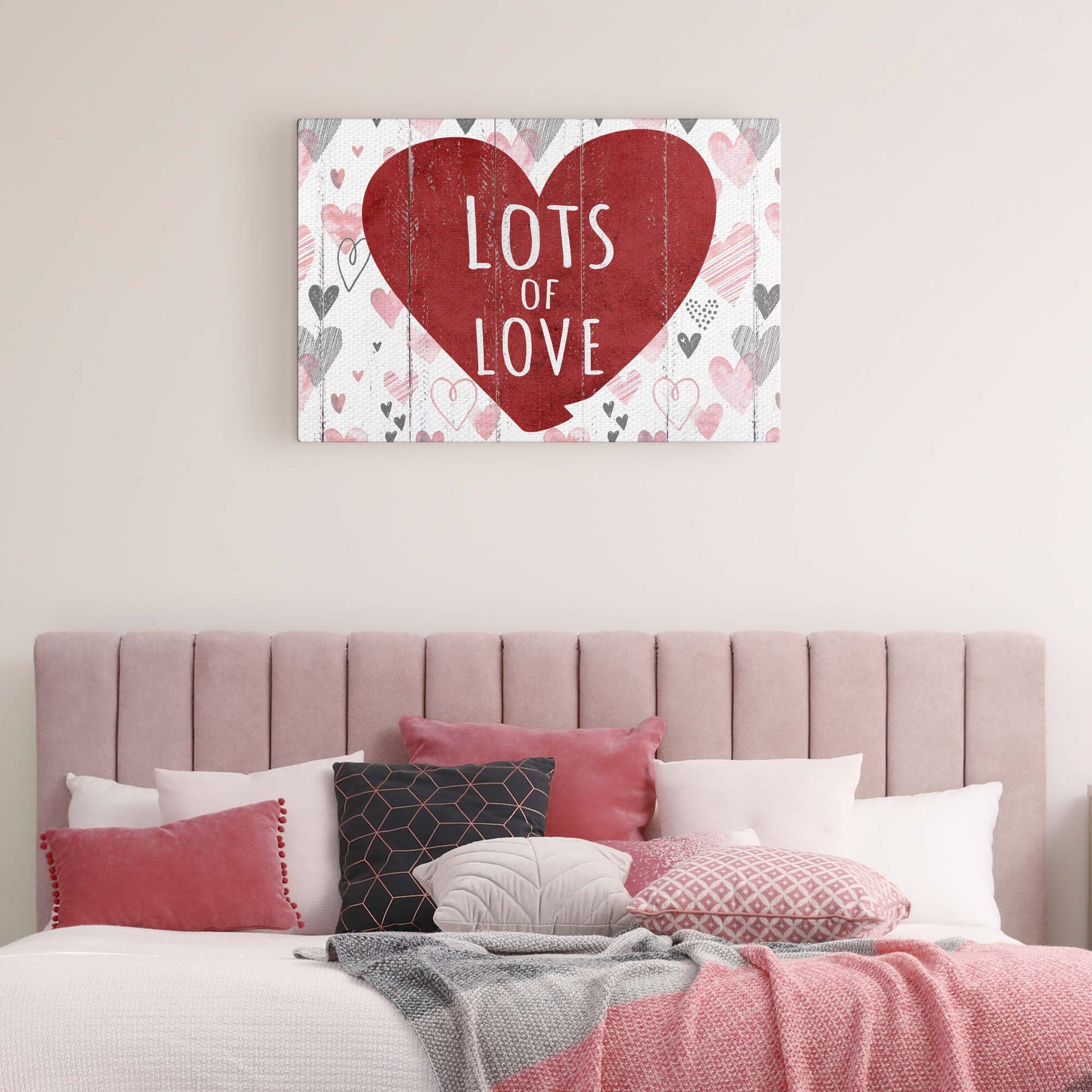 Valentine Lots Of Love Sign - Image by Tailored Canvases