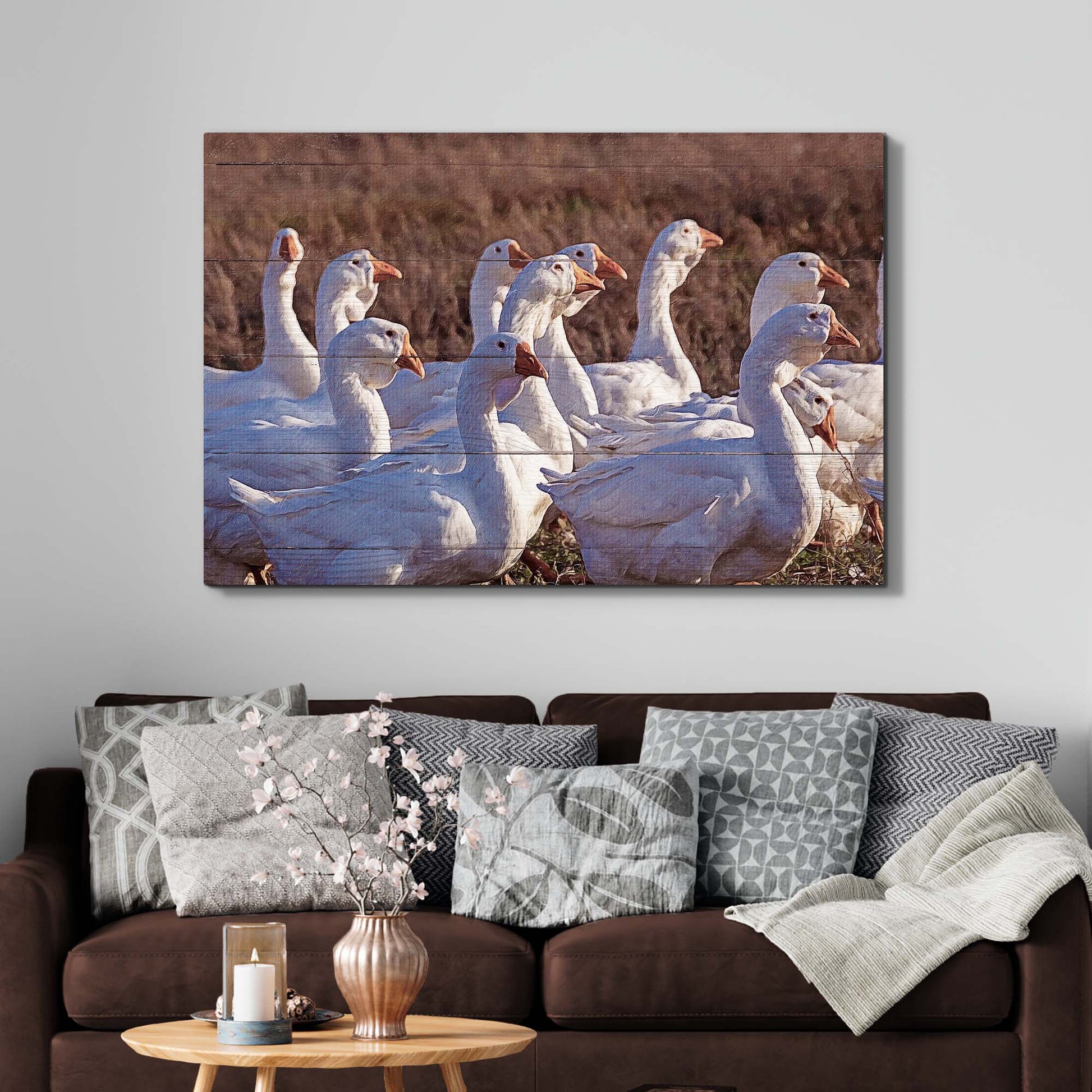 Marching Geese Canvas Wall Art Style 2 - Image by Tailored Canvases