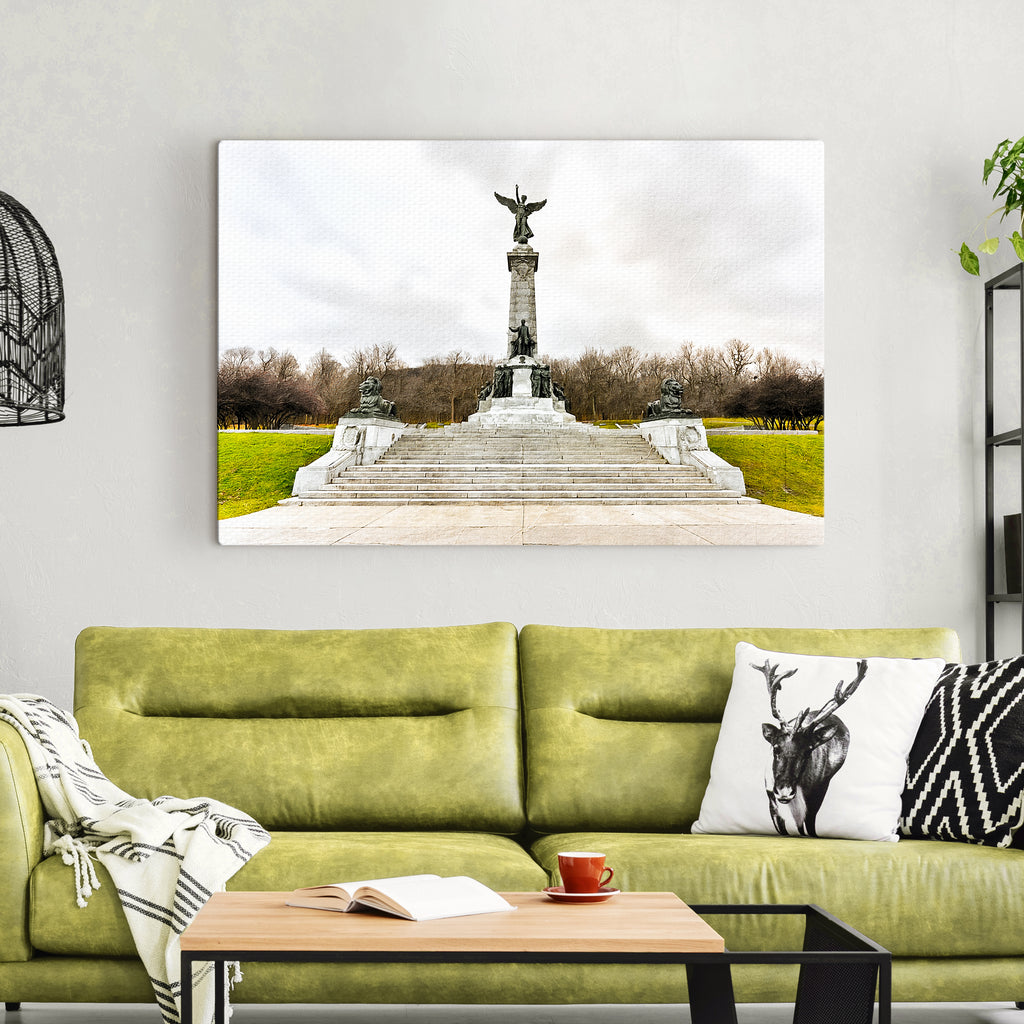 Monument George Cartier Canvas Wall Art by Tailored Canvases
