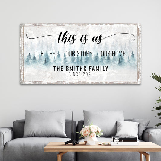 This Is Us Sign III Style 2 - Image by Tailored Canvases