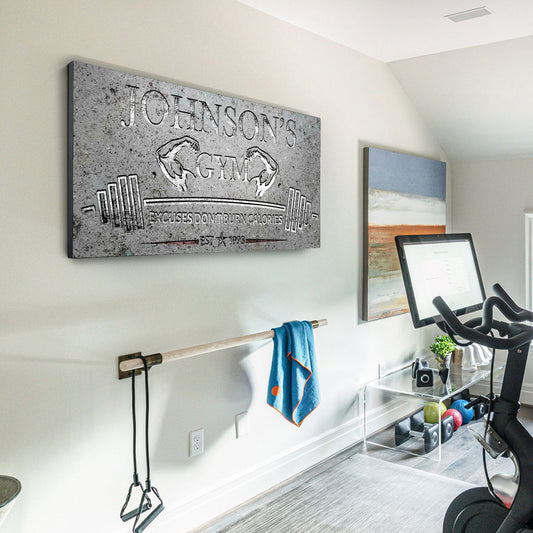 Gym Sign II Style 4 - Image by Tailored Canvases