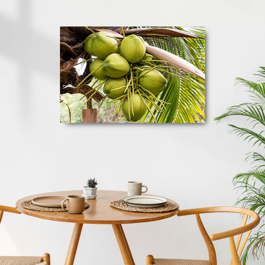 Fruits Coconut Fresh Canvas Wall Art - Image by Tailored Canvases