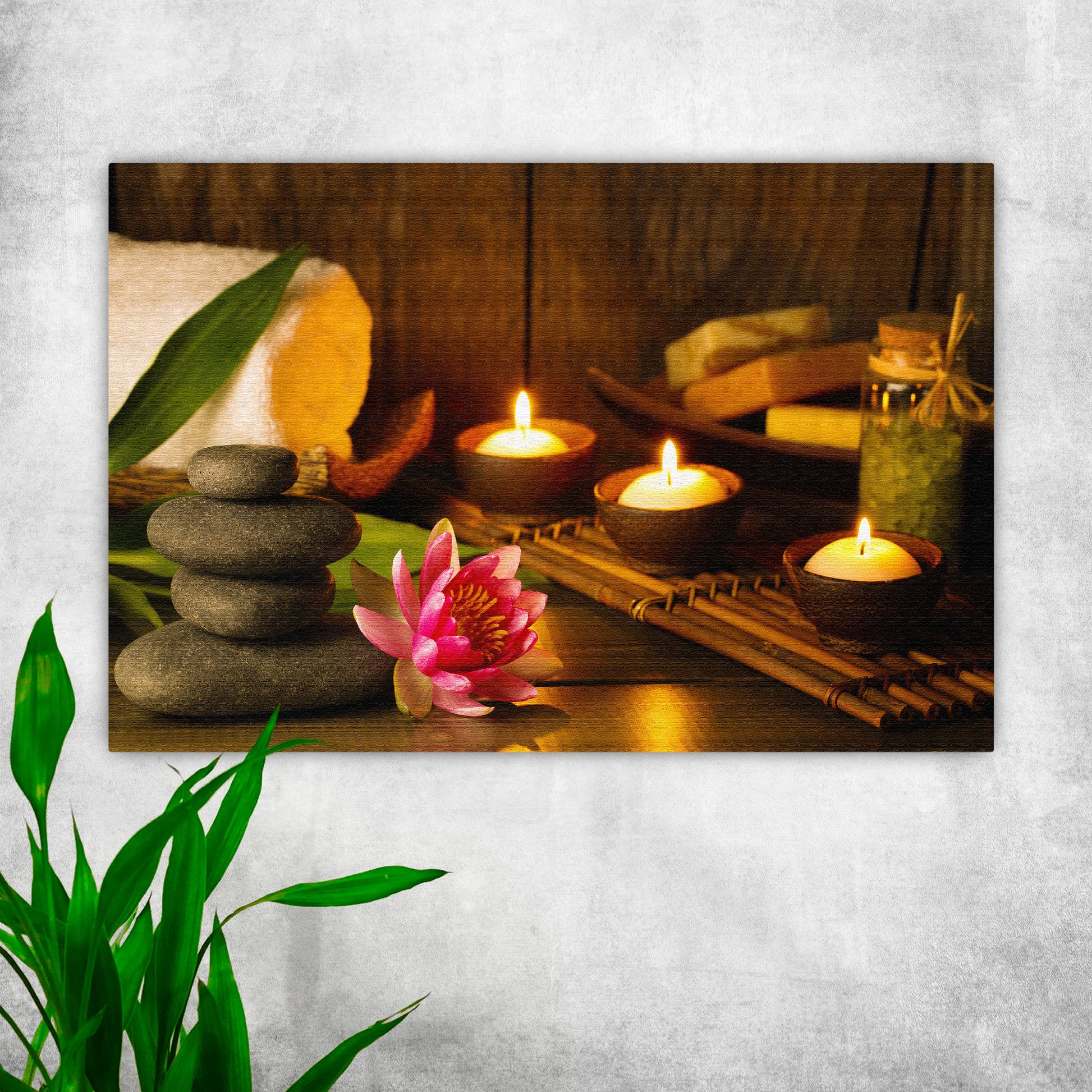 Decor Elements Candle Spa  Canvas Wall Art II Style 2 - by Tailored Canvases