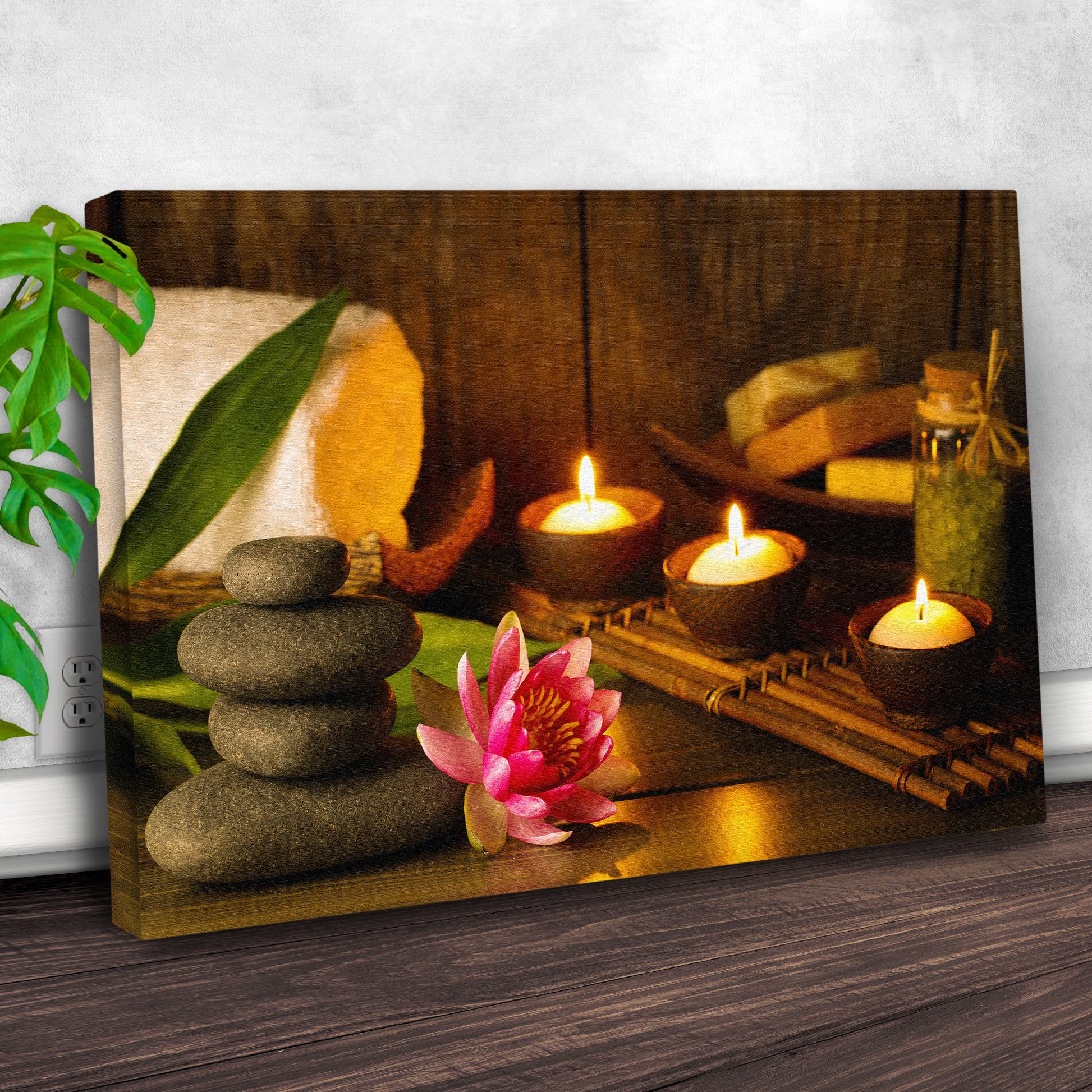 Decor Elements Candle Spa  Canvas Wall Art II Style 1 - by Tailored Canvases
