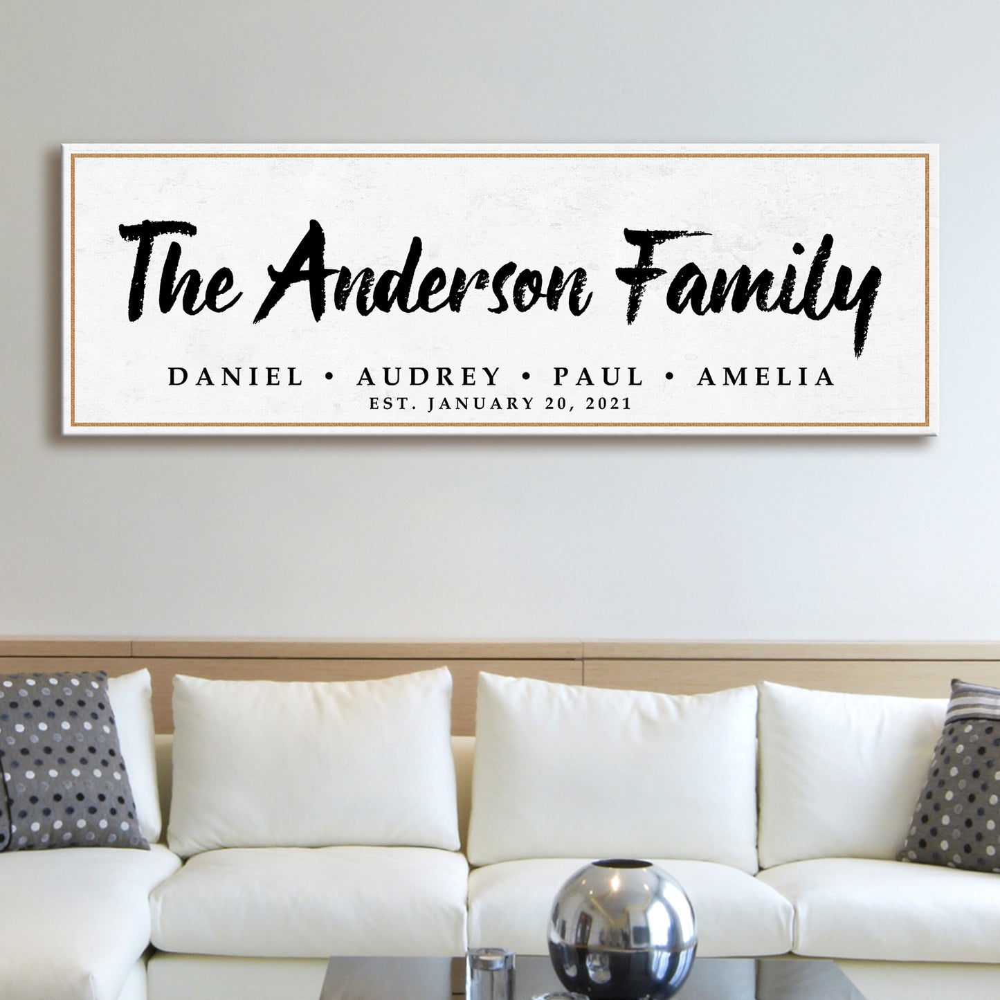Family Sign VIII Style 3 - Image by Tailored Canvases 