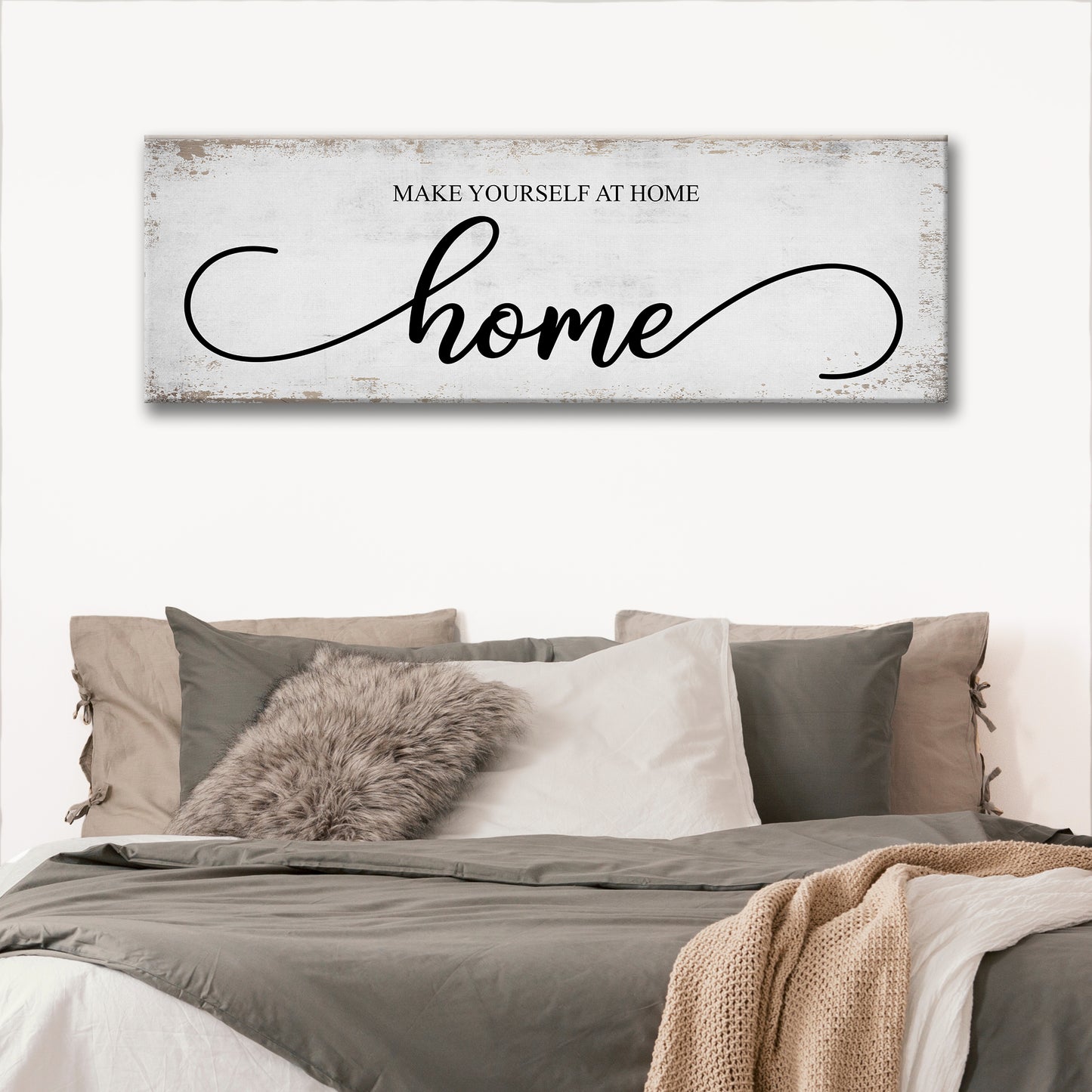 Make Yourself At Home Sign - Image by Tailored Canvases