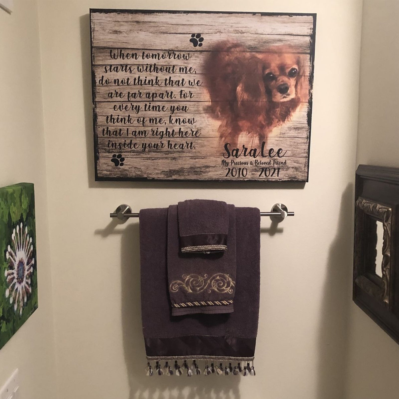 Pet Memorial Sign II Style 3 - Image by Tailored Canvases