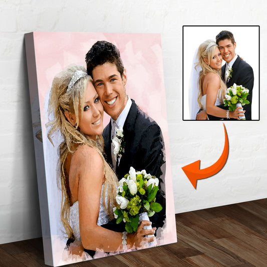 Couple Watercolor Sign - Image by Tailored Canvases