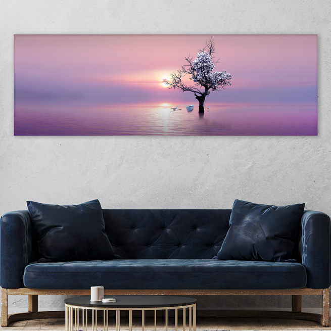 Alone Tree Canvas Wall Art V by Tailored Canvases