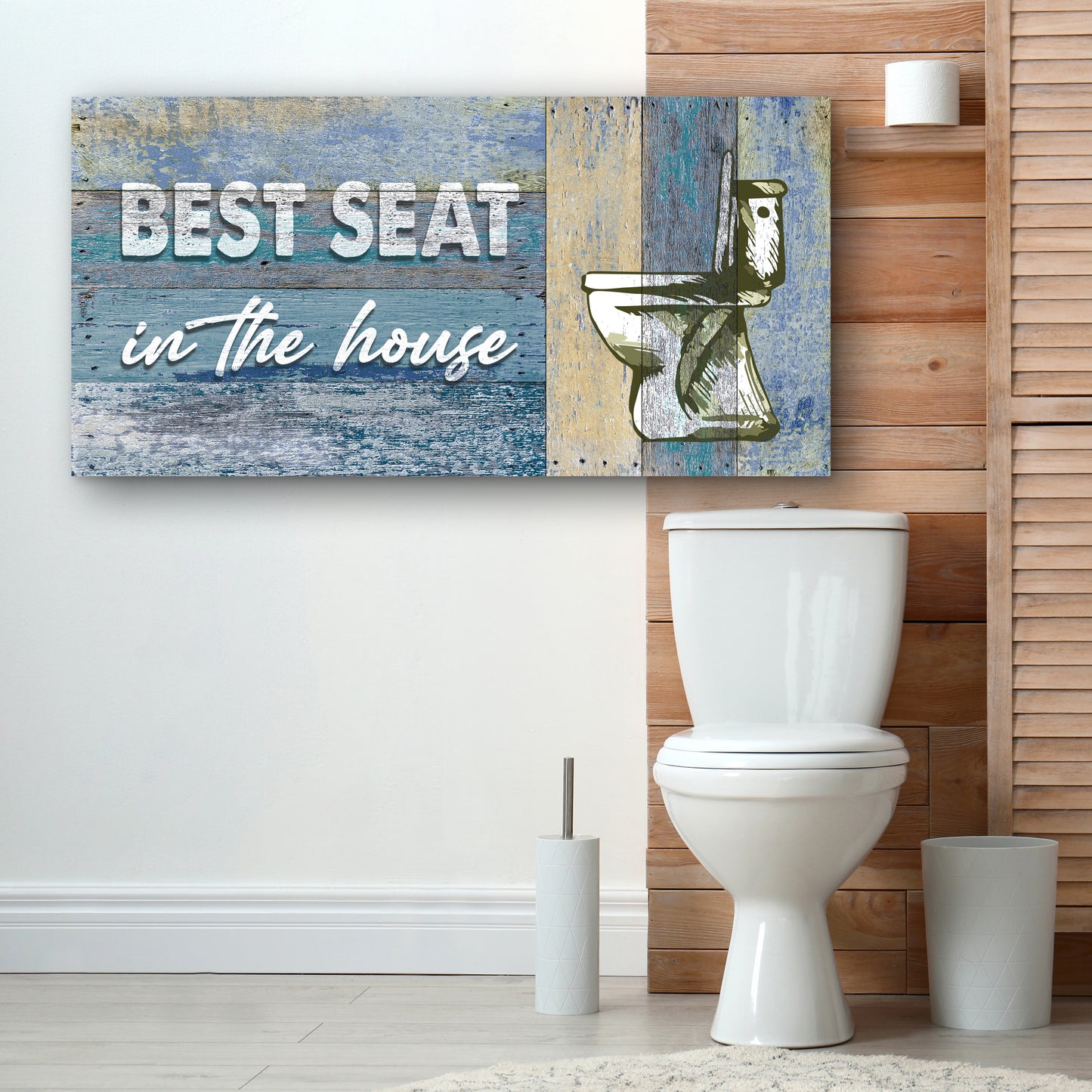 Best Seat In The House Toilet Sign II - Image by Tailored Canvases