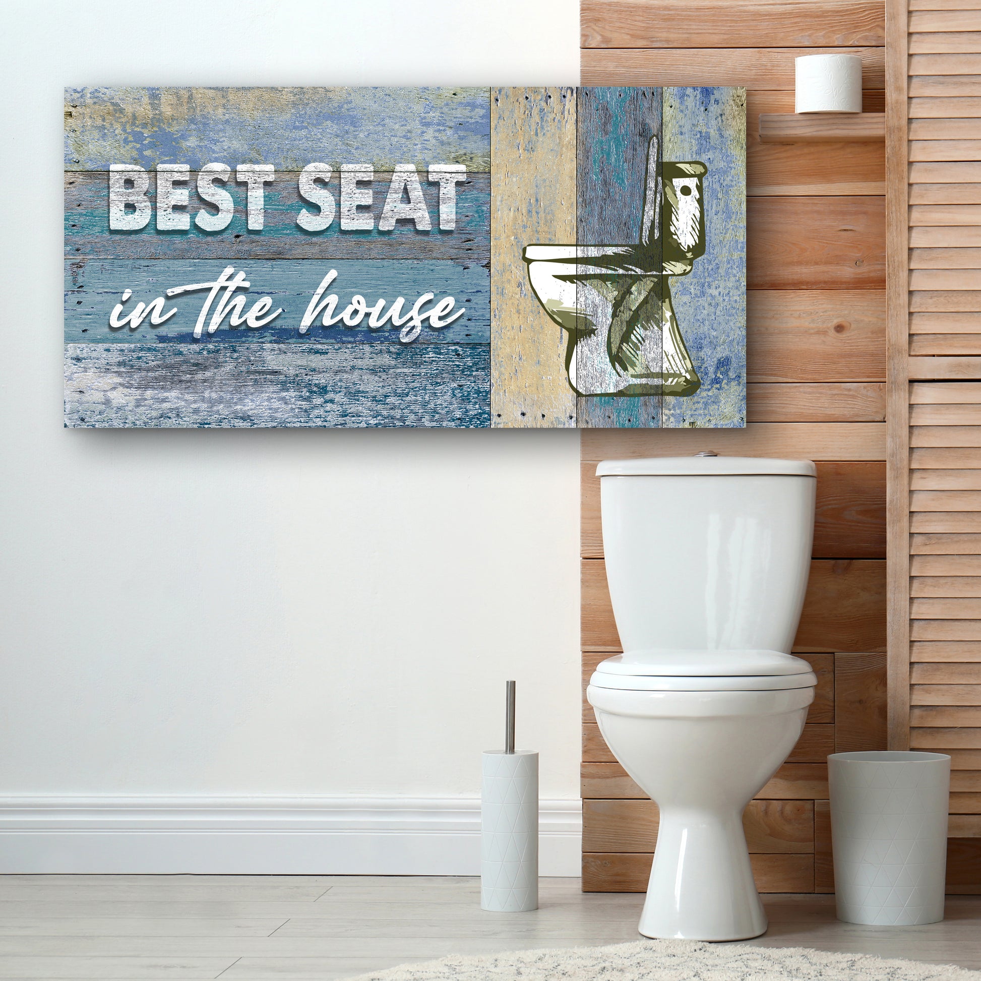 Best Seat In The House Toilet Sign II - Image by Tailored Canvases