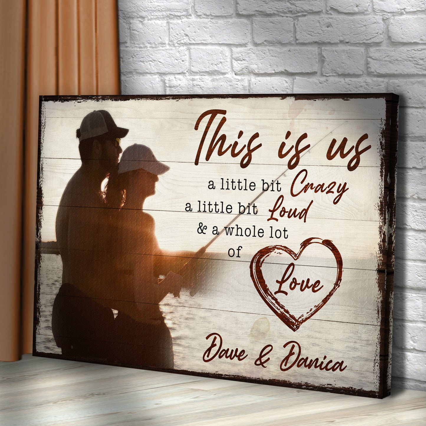 This Is Us Couple Sign Style 2 - Image by Tailored Canvases