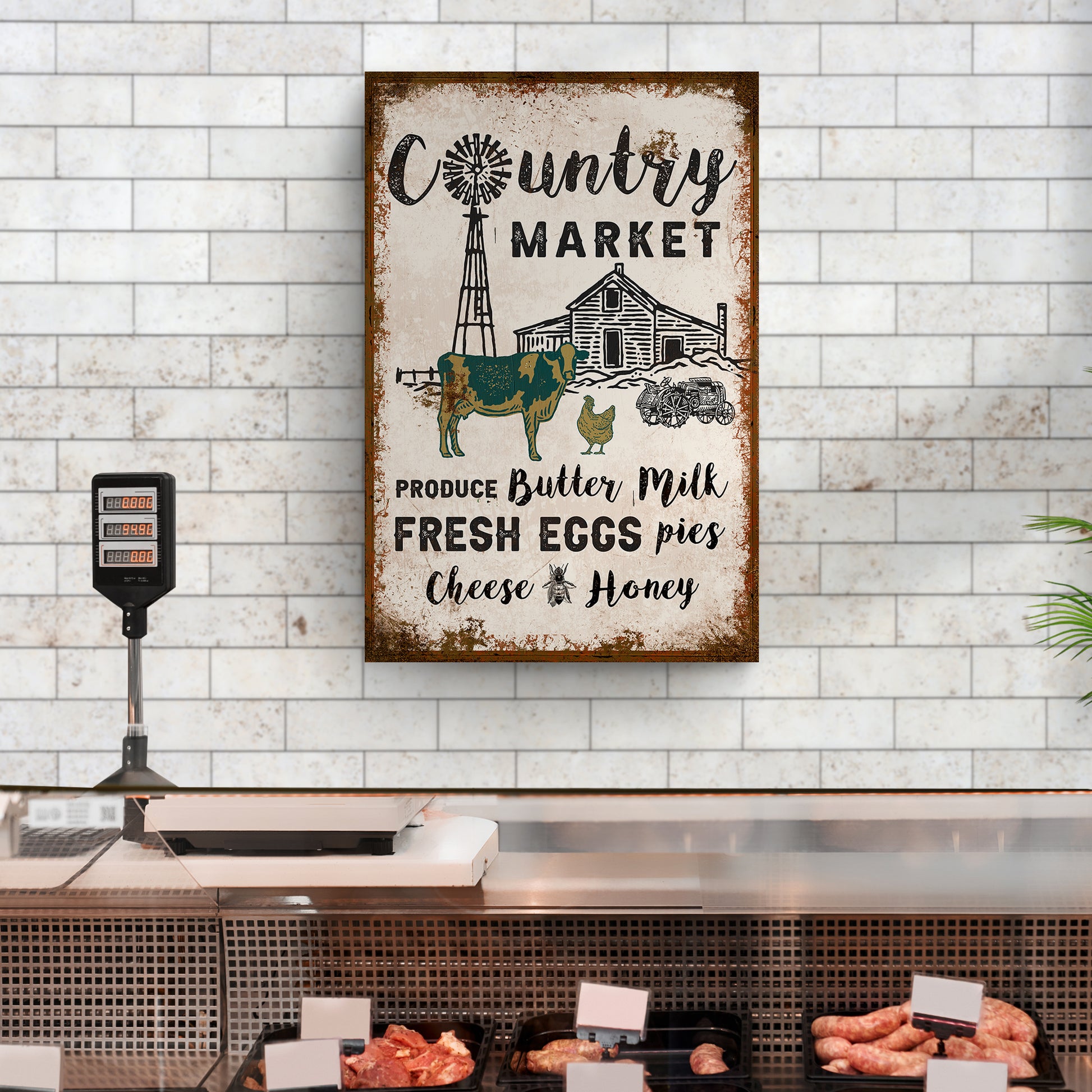 Country Market Sign Style 1 - Image by Tailored Canvases