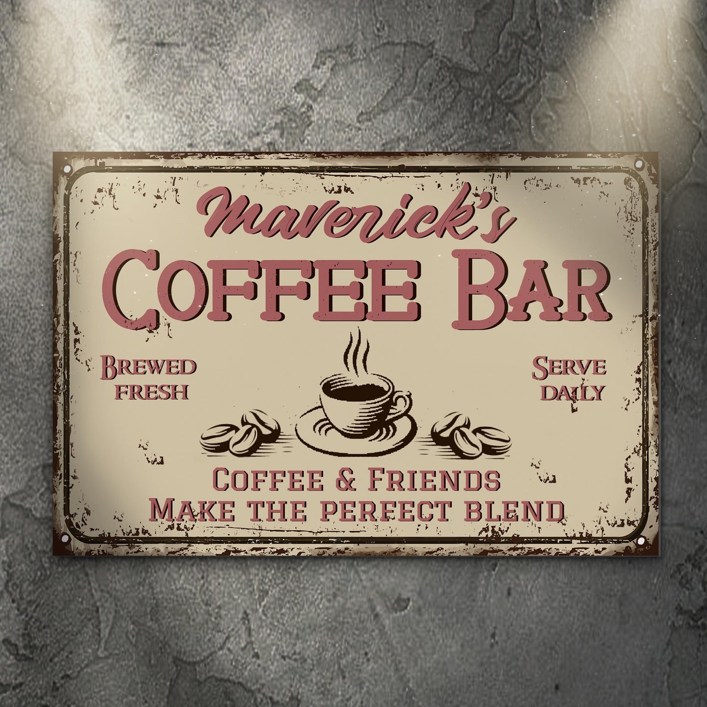 Make The Perfect Blend Coffee Bar Sign - Image by Tailored Canvases