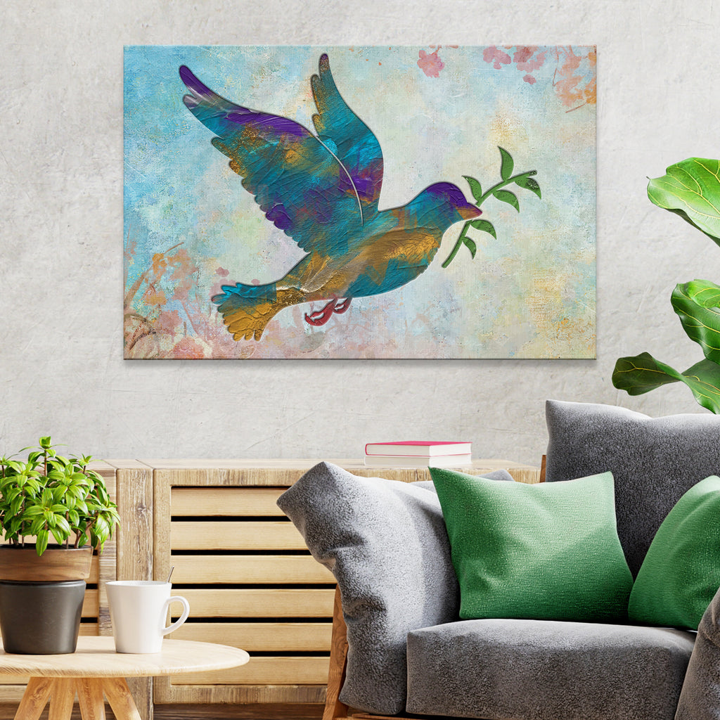 Abstract Dove Canvas Wall Art by Tailored Canvases