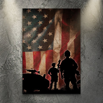 Veterans Honor Canvas Wall Art