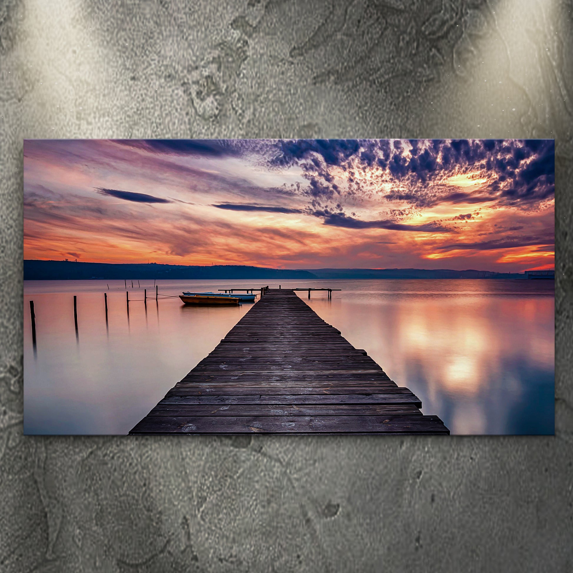 The Sunset Lake Canvas Wall Art - Image by Tailored Canvases