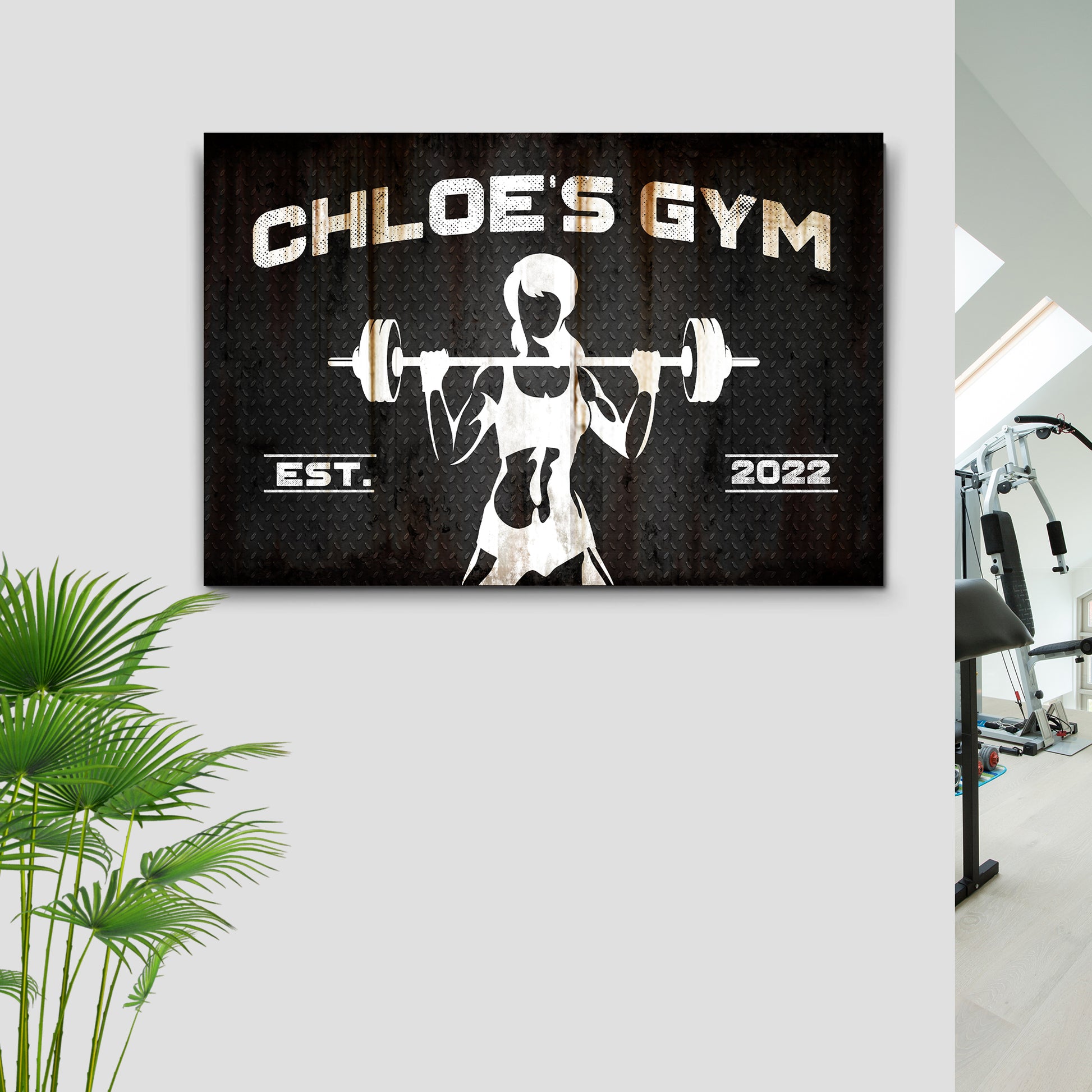Girl's Gym Sign Style 2 - Image by Tailored Canvases