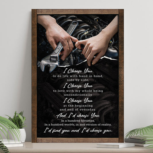 I'd Find You And I'd Choose You Couple Sign  - Image by Tailored Canvases