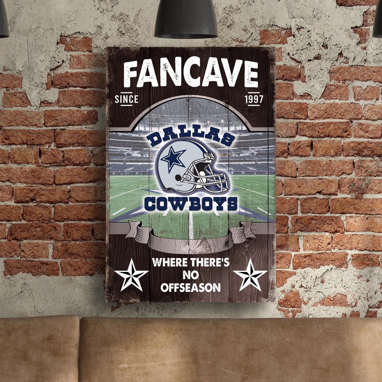 Cowboys Fan Cave Sign - Image by Tailored Canvases
